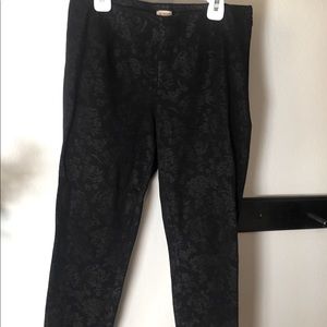 A.N.D ea wy flower print pants